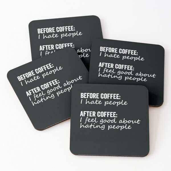 Item preview, Before Coffee: I hate people Coffee Mug designed and sold by Prazanjj.