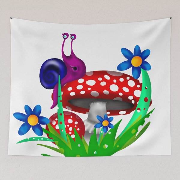 Item preview, Talking snail on a fly agaric designed and sold by Patricia Piotrak.