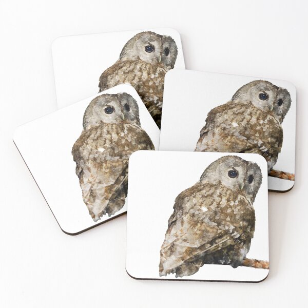 Item preview, Owl Realistic Watercolor Print Graphic designed and sold by DSArtGoods.