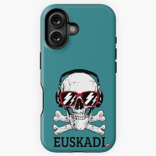 Vista previa del artículo con la obra «Euskadi Basque Skull Euskal Garezurra», diseñado y vendido por Circle64Shop.