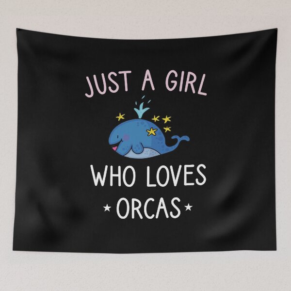 Item preview, Just A Girl Who Loves Orcas  designed and sold by benkaza01.