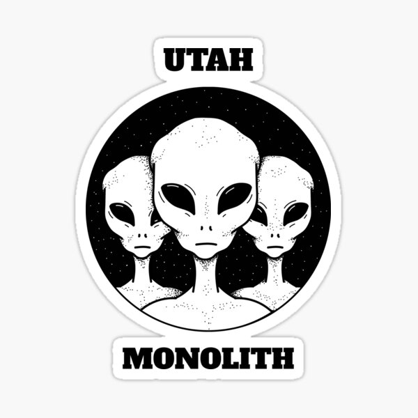 Artikel-Vorschau von Utah Monolith von Außerirdischen gebracht, designt und verkauft von DiscGolfTees.