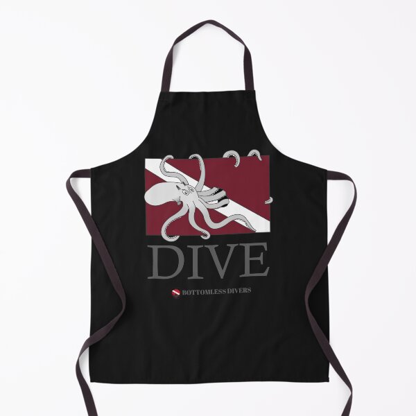 Item preview, Grey Octopus with Dive Flag and Grey Font designed and sold by BottomlessDiver.