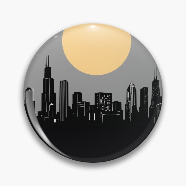Item preview, chicago skyline minimal designed and sold by BekimART2.