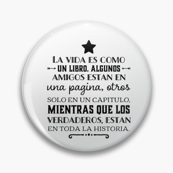 Item preview, La vida es como un libro, algunos amigos estan en una pagina.... designed and sold by Elena's Shop.