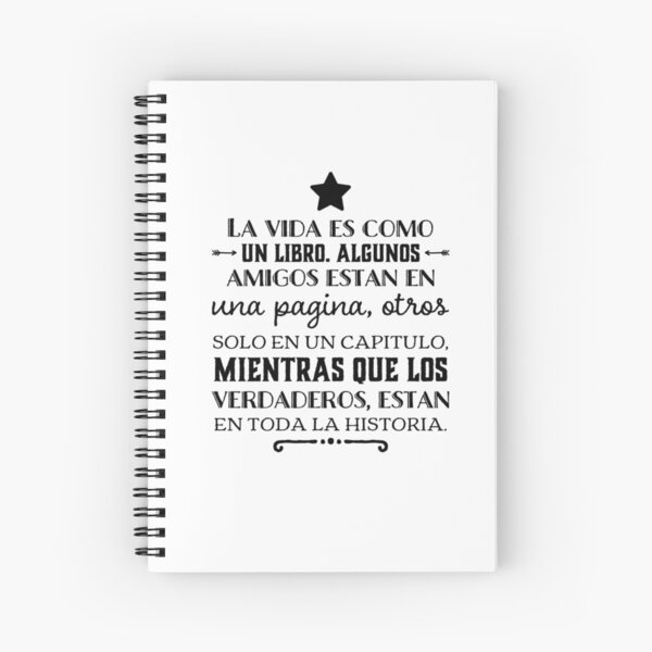 Item preview, La vida es como un libro, algunos amigos estan en una pagina.... designed and sold by Elena's Shop.