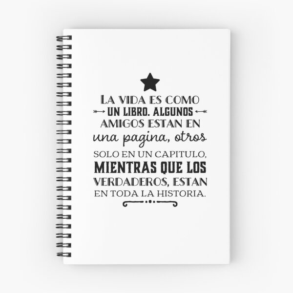 Item preview, La vida es como un libro, algunos amigos estan en una pagina.... designed and sold by Elena's Shop.