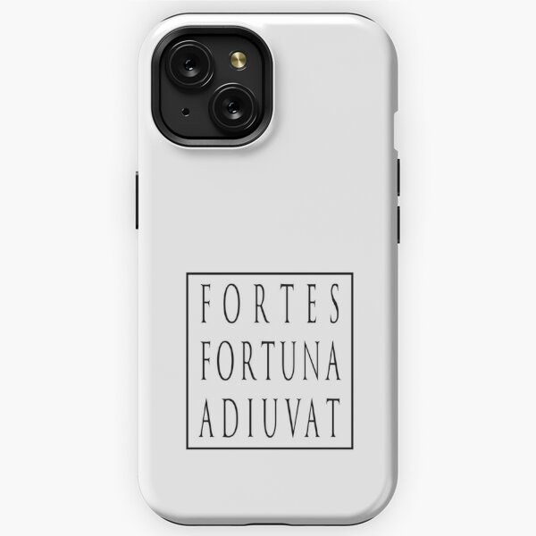 Fortes Fortuna Adiuvat - Fortune Favors The Bold - Powerful Motto - Latin  Motto iPhone Case for Sale by RKasper