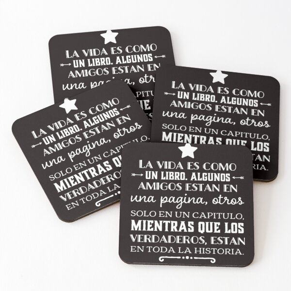 Item preview, La vida es como un libro, algunos amigos estan en una pagina.... designed and sold by Elena's Shop.