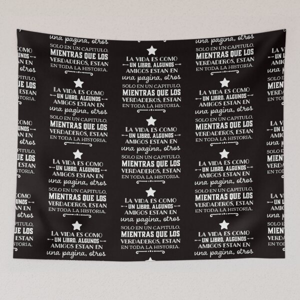 Item preview, La vida es como un libro, algunos amigos estan en una pagina.... designed and sold by Elena's Shop.