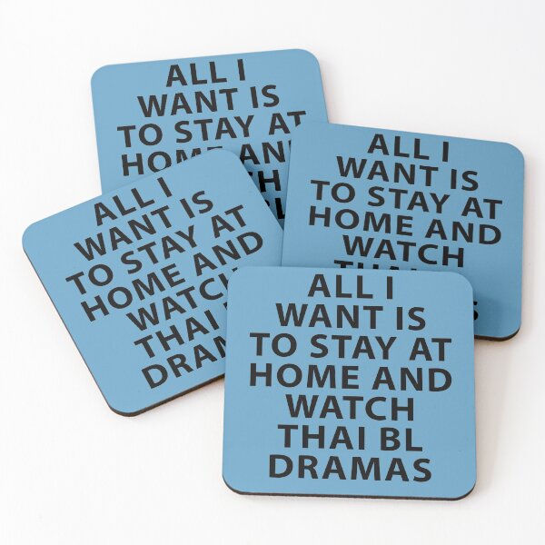 Item preview, All I want is to Stay Home and Watch Thai BL Drama designed and sold by Shujii.