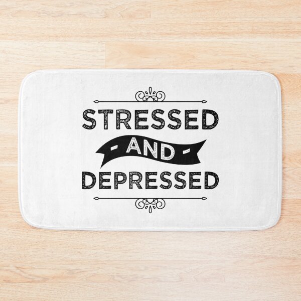 Item preview, Stressed and Depressed, Vintage Typography designed and sold by foramelie.