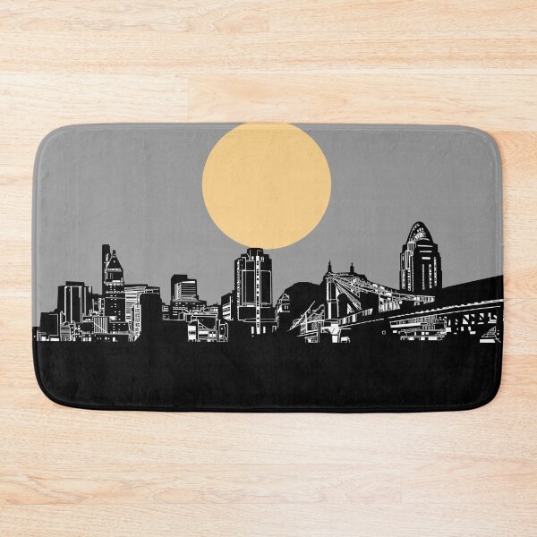 Item preview, cincinnati skyline minimal designed and sold by BekimART2.