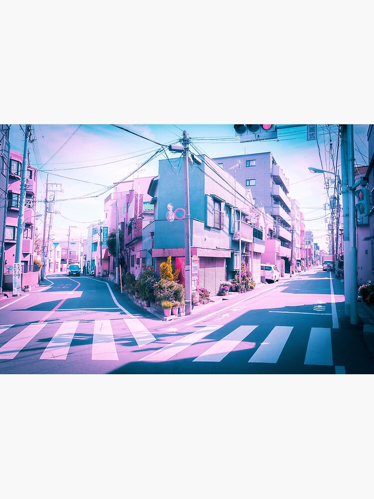 Anime in Real Life Vaporwave Summer Day in Tokyo Residential area 