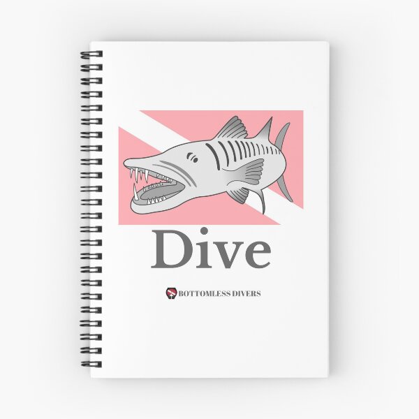 Item preview, Silver Barracuda on Dive Flag with Grey Font designed and sold by BottomlessDiver.