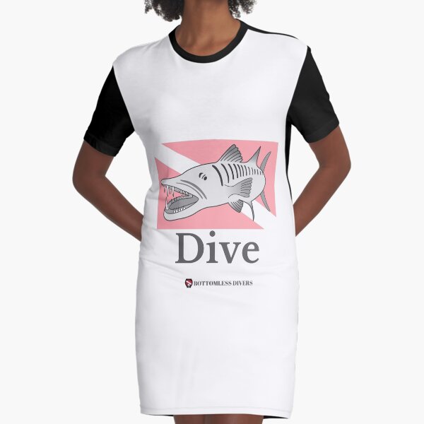 Item preview, Silver Barracuda on Dive Flag with Grey Font designed and sold by BottomlessDiver.