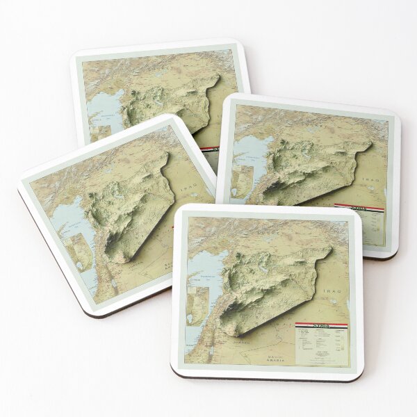 Item preview, 2004 Syria Relief Map 3D digitally-rendered designed and sold by ThinkAboutMaps.
