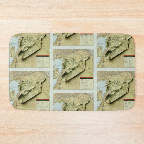 Item preview, 2004 Syria Relief Map 3D digitally-rendered designed and sold by ThinkAboutMaps.