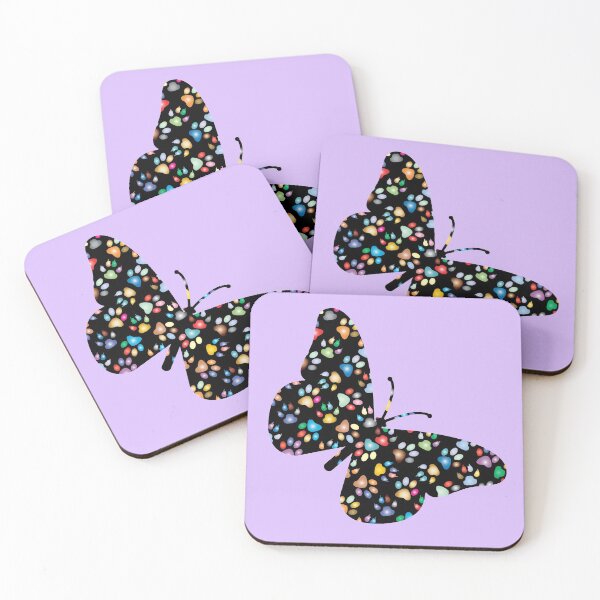 Item preview, Paw Patterned Butterfly Mandala designed and sold by Design-Maniya.