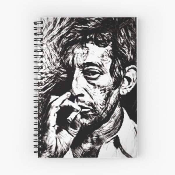 Item preview, Serge Gainsbourg blacks ne white drawing  designed and sold by Digibee.