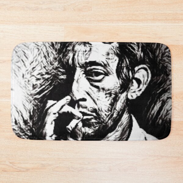 Item preview, Serge Gainsbourg blacks ne white drawing  designed and sold by Digibee.