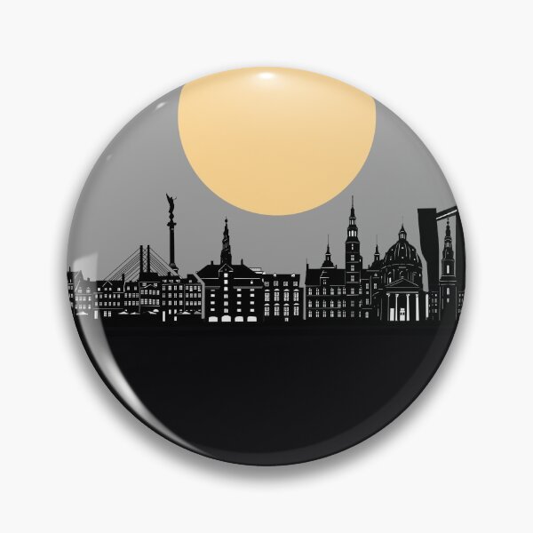 Item preview, copenhagen skyline minimal designed and sold by BekimART2.