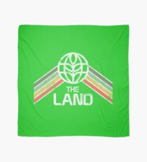 The Land Logo Distressed in Vintage Retro Style Scarf