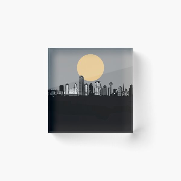Item preview, dallas skyline minimal designed and sold by BekimART2.
