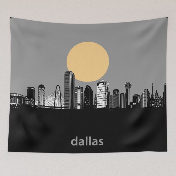 Item preview, dallas skyline minimal designed and sold by BekimART2.