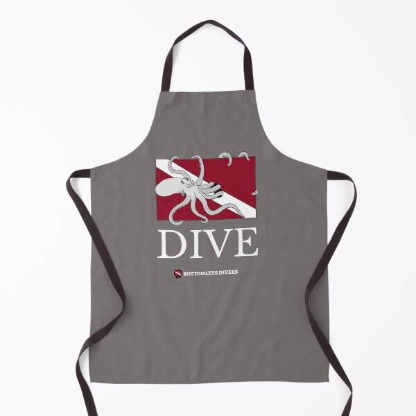 Item preview, Grey Octopus with Dive Flag and White Font designed and sold by BottomlessDiver.