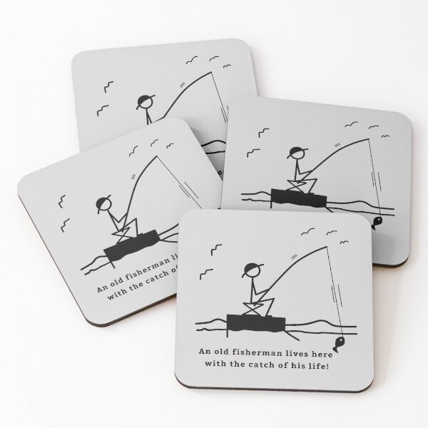 Item preview, Stickman/Lucky fisherman best catch designed and sold by LotusCreations.