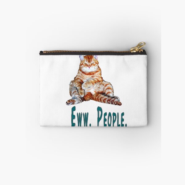 Item preview, Ew people, Eww people, Ewww people.  Funny cat, lazy cat design designed and sold by Healthy-Sarcasm.