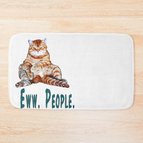 Item preview, Ew people, Eww people, Ewww people.  Funny cat, lazy cat design designed and sold by Healthy-Sarcasm.