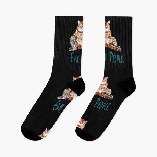 Item preview, Ew people, Eww people, Ewww people.  Funny cat, lazy cat design designed and sold by Healthy-Sarcasm.