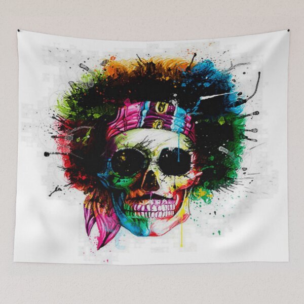 Item preview, Funky Skull designed and sold by Frimousse-8695.