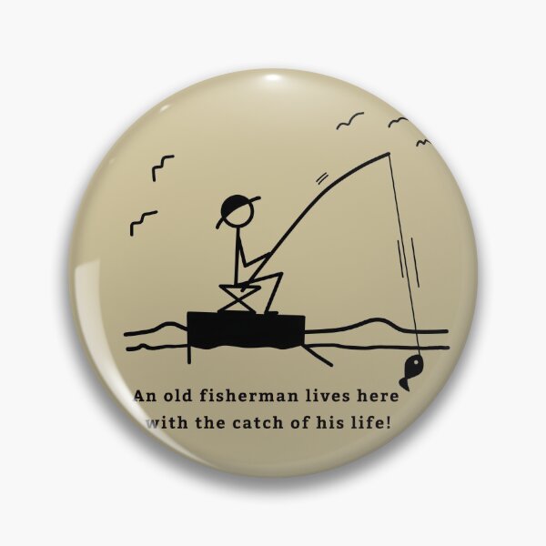 Item preview, Stickman / Lucky Fisherman mejor captura designed and sold by LotusCreations.