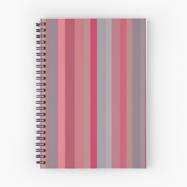 Item preview, Vertical Bayadere Stripes in coral red, mauve, and pruprle gray.  designed and sold by squishyrainbow.