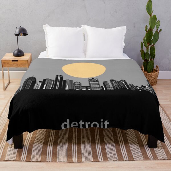 Item preview, detroit skyline minimal designed and sold by BekimART2.