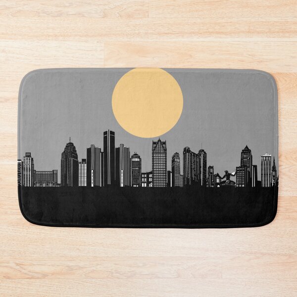 Item preview, detroit skyline minimal designed and sold by BekimART2.
