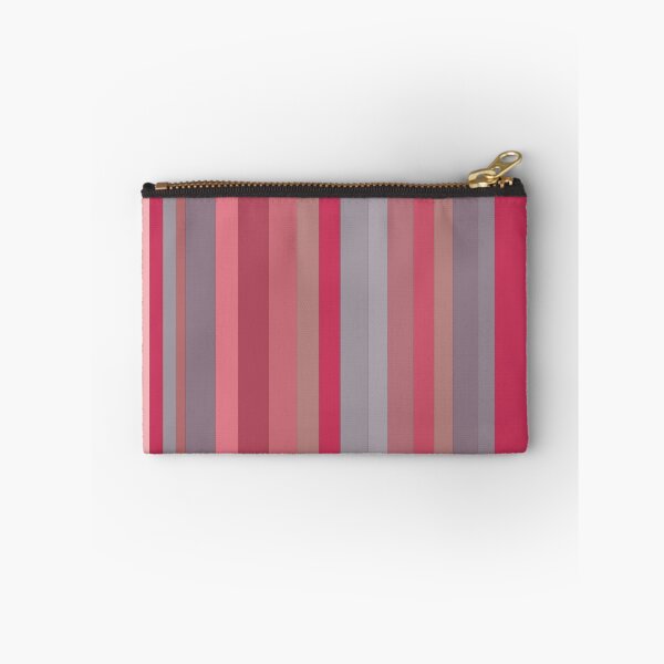 Item preview, Vertical Bayadere Stripes in coral red, mauve, and pruprle gray.  designed and sold by squishyrainbow.