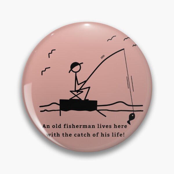 Item preview, Stickman / Lucky Fisherman mejor captura designed and sold by LotusCreations.