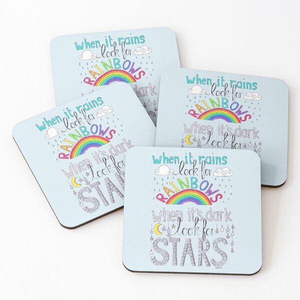 Item preview, When It Rains Look For Rainbows designed and sold by LouiseFranksArt.