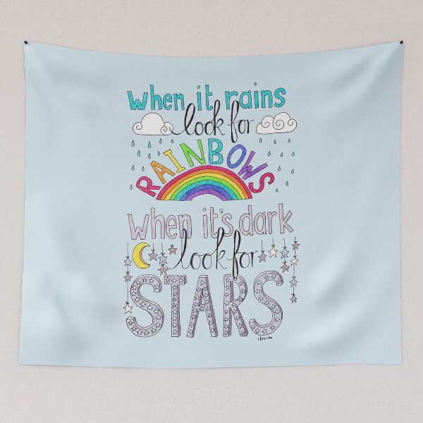 Item preview, When It Rains Look For Rainbows designed and sold by LouiseFranksArt.