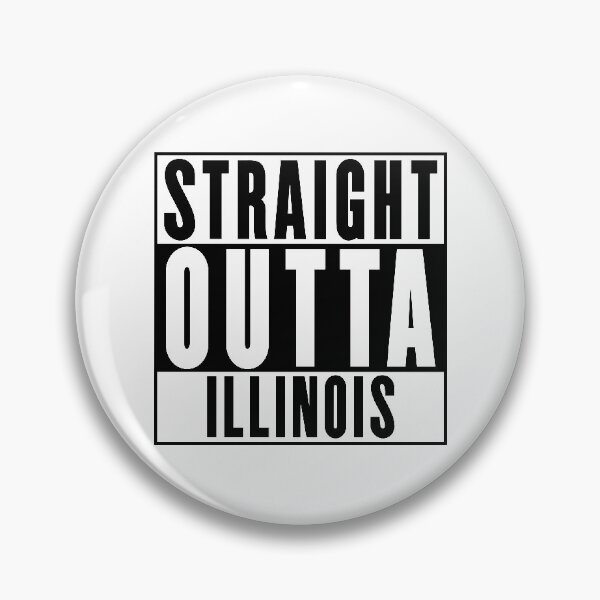 Item preview, Straight Outta Illinois designed and sold by RandomStuffShop.