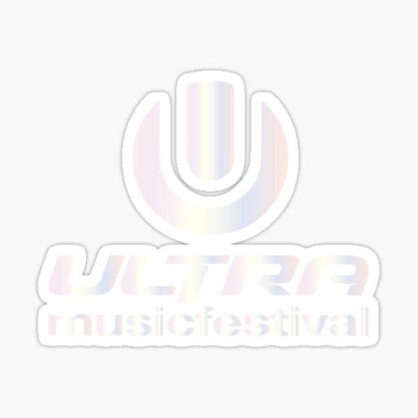 Item preview, Ultra Music Festival Logo iridescent  designed and sold by ARollDesign.