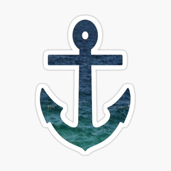 ANCHOR Boat Marine Navy Pirate Sticker Nautical Sea Ocean Bay Decal Fun Outdoor
