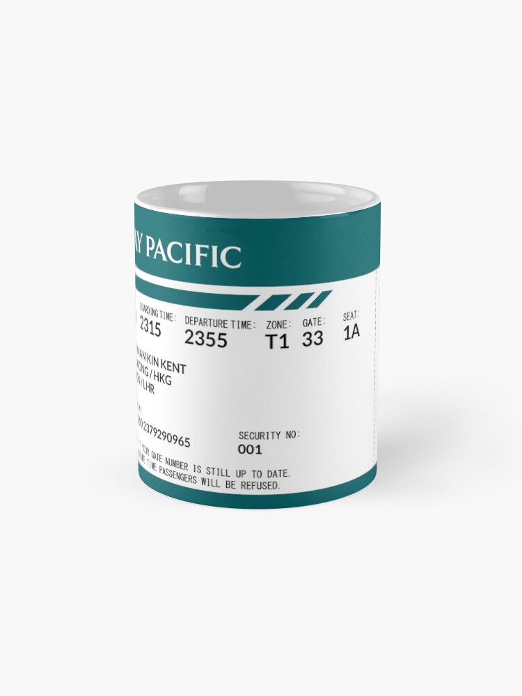 Alternate view of Boarding Pass 4000x1660 PDG Mug