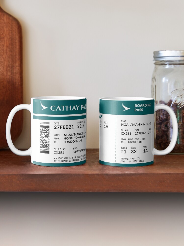 Alternate view of Boarding Pass 4000x1660 PDG Mug
