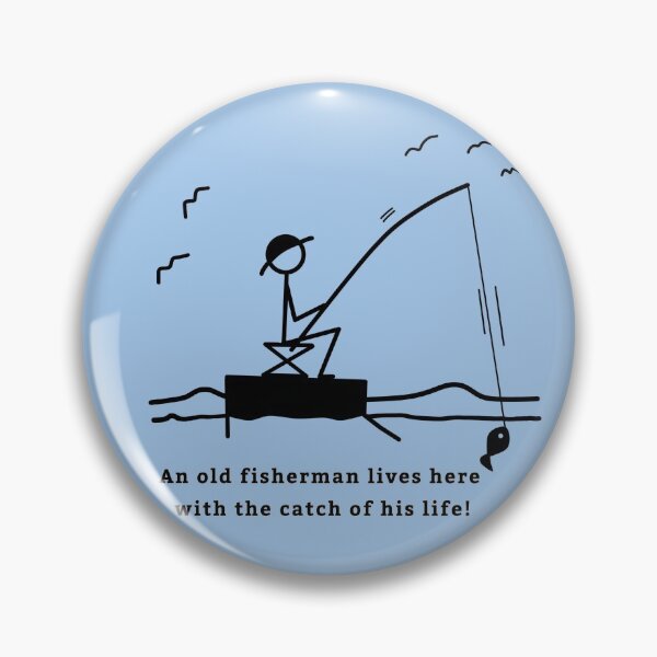 Item preview, Stickman / Lucky Fisherman mejor captura designed and sold by LotusCreations.