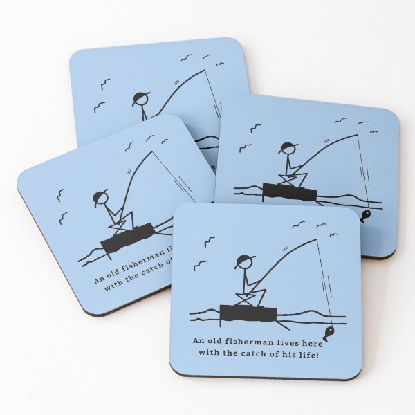 Item preview, Stickman/ Lucky fisherman best catch designed and sold by LotusCreations.